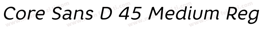 Core Sans D 45 Medium Regular字体转换